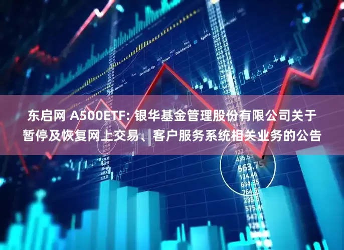 东启网 A500ETF: 银华基金管理股份有限公司关于暂停及恢复网上交易、客户服务系统相关业务的公告